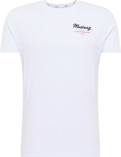 Mustang T-shirt Aron Embro wit - 3XL