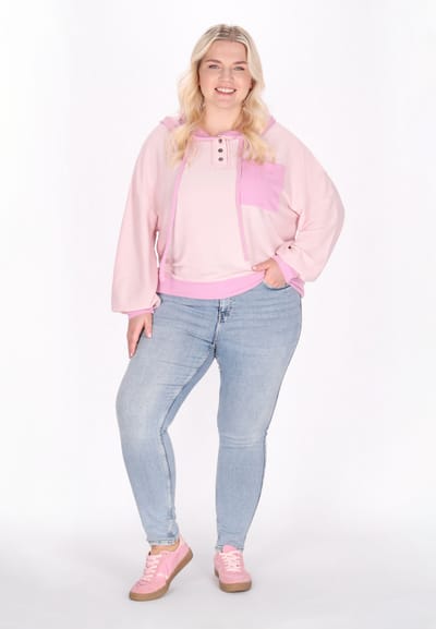 Mymo Plussize sweatshirt vrouwen roze