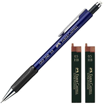 Vulpotlood Grip 0,5 mm - Blauw met 24 Vullingen