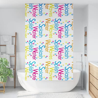 vidaXL - Doucherolgordijn - 130x240 - cm - stofbreedte - 126 - cm