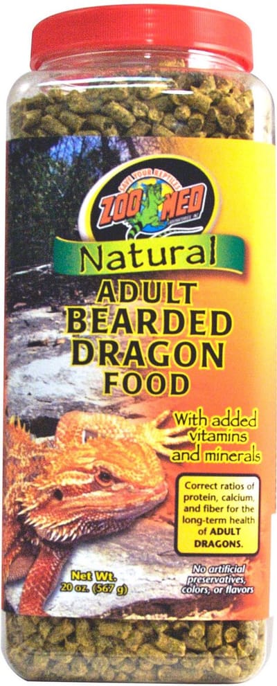 Zoo Med Bearded Dragon Food Adult baardagaam hoofdvoer 567 Gram