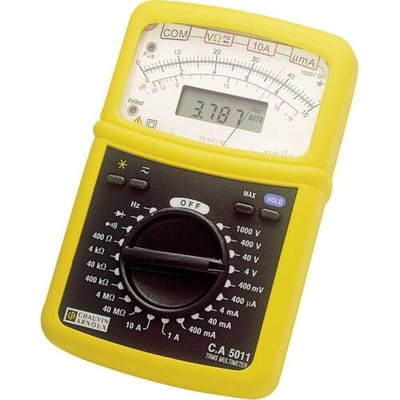Chauvin Arnoux C.A 5011 Multimeter Digitaal, Analoog CAT III 1000 V, CAT IV 600 V Weergave (counts): 4000