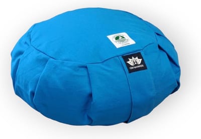 Om Namaste Biologisch Meditatiekussen - organic zafu - turquoise