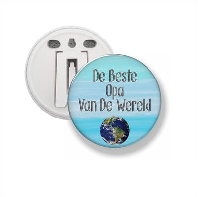 Button Met Clip 58 MM - De Beste Opa Van De Wereld