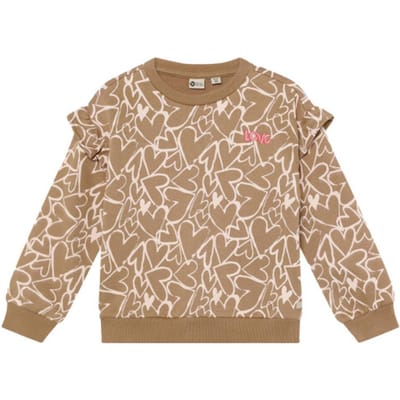 Daily7 - Sweater Allover Print - 2043 Affogat - Maat 116