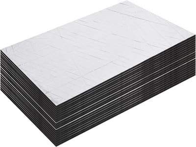 Geluidsisolatie Mat - Warmte Isolatie Foam - Auto Geluid Dempen - Gesloten Cel Schuim - 161 Sqft - Aluminiumfolie