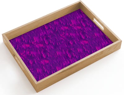 Dienblad hout 40x30 cm - Schootdienblad - Olie - Verf - Texturen - Fel - Borrelplank rechthoek - Plateau dienbladen