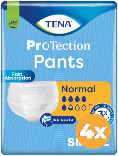 4x Tena Pants Normal ProTection S (15 stuks)