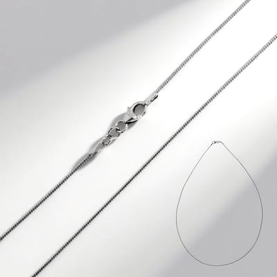 Cavill - Elegante Omega Zilveren Halsketting 50 cm - 925 Sterling Zilver - Gerhodineerd - Fijne Dames Ketting - Duurzaam & Modern Design