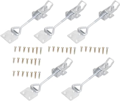 Bijenkorfsluitingen 5 Sets - Bijenkorfconnector Gesp - Veilig Transport Bijenkorf - Verstelbaar IJzeren Ontwerp - 5 Sets - Grijs