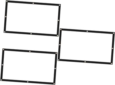 Projectiescherm Set - Zacht Gordijn - Thuisbioscoop Creëren - Gelijkmatige Lichtverspreiding - 84 Inch 16:9 - Wit
