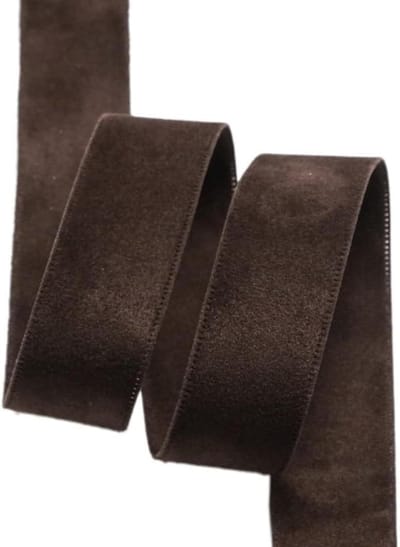 Dubbelzijdig Fluwelen Decoratielint voor Cadeaus, Knutselen, Haaraccessoires en Feestdecoratie - Bruin, 1.5"x50 yards