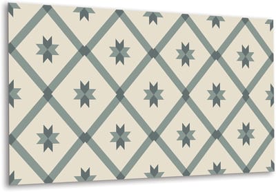 Tulup PVC Wandpaneel - Geometrisch Patroon Vinyl Wandpaneel - 100 cm x 50 cm - Beige Vinyl Wandbekleding - 1 stuk - Wandbekleding Vinyl - Mozaïek Wandbekleding - PVC Muurpaneel - Plaktegels Keuken en Badkamer