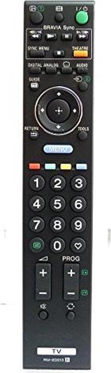 Vervangende afstandsbediening Bravia Sony rm-ed013
