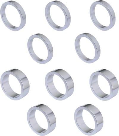 Dailygoods- Kopafdichting Aluminiumlegering - Stuurpen Verlenging - 10 Stuks - Hoogte Verstelbaar - Compatibel met Mountainbikes - Corrosieweerstand - Stuurverhoger