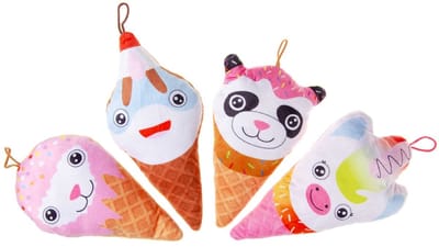 Duckiez Pluche Super Soft Ijsje Dieren - 24 stuks