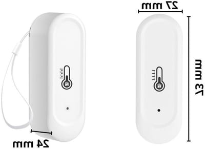 Buitensensor Temperatuur Luchtvochtigheid - Weerstation App - Smart Home Automatisering - Zigbee 3.0 Stabiel - IP65 Waterdicht - Wit