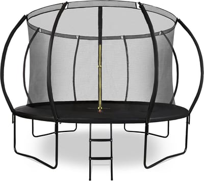 Grote Tuintrampoline voor Kinderen 3+ met Veiligheidsnet en Ladder - Binnen en Buiten Gebruik