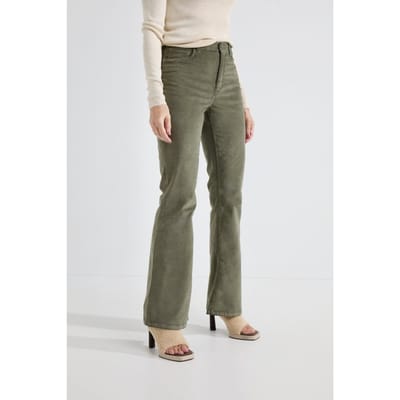 Josephine & Co Alessandro Flare Pesto Maat: 34 | Wijde Broeken Outlet | Dames | Groen