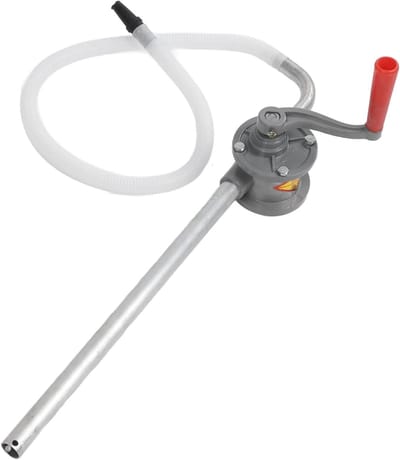 Handmatige Aluminium Oliepomp 5L voor Brandstof, Kerosine en Hydraulische Vloeistoffen met Klokwijzer Rotatie