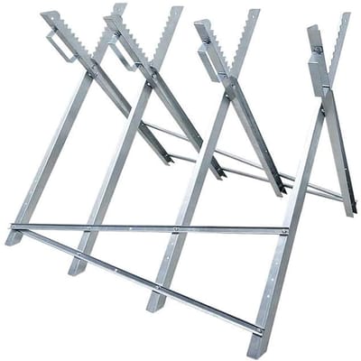 ACXIN Opvouwbare Zaagbok van Staal - Draagvermogen 100kg - Voor Houtzagen & Kettingzagen - 83x83x79cm