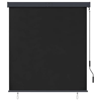 vidaXL - Rolgordijn - voor - buiten - 140x250 - cm - antraciet