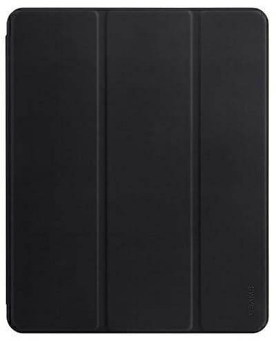 USAMS Winto Serie - Tablethoes - iPad Pro 12.9 2021 - Smart Cover - Zwart