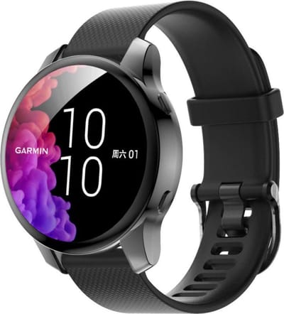 Strap-it TPU case - zwart bescherm hoesje geschikt voor Garmin Venu - zwarte beschermhoes voor Garmin Venu
