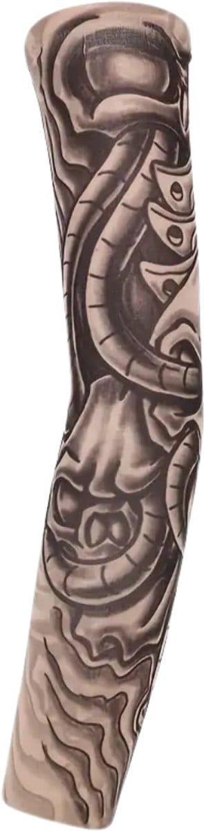Nivard Tattoo Sleeve - Voor Volwassenen - Mouw - Tatoeage - Arm Warmer - Zonbescherming - UV Beschermend - 2 Stuks