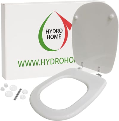 Toiletbril - WC Deksel - Badkamer Vernieuwing - Gelakt Hout - Standaard - Wit