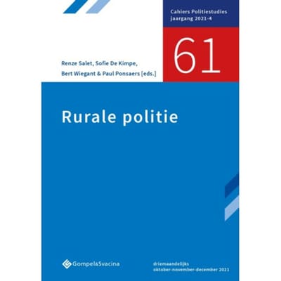 61-Rurale Politie - Cahiers Politiestudies