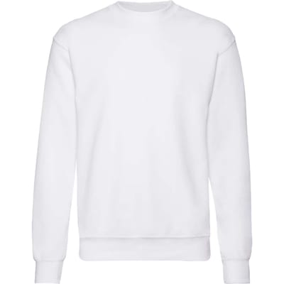Fruit Of The Loom Kinder Unisex Premium 70/30 Sweatshirt (pak van 2) (Wit)