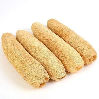 Loofah Spons Set - Natuurlijke Spons - Huidverzorging Thuis - 100% Natuurlijk Materiaal - 3 Stuks - Natuurlijk