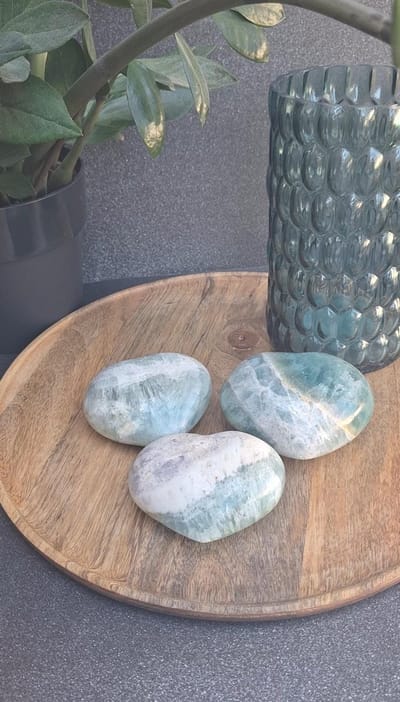 Healing Magic 777 - edelstenen - Fluoriet hart gr - balans, emotionele heling, focus, energie reinigen, zelfliefde - kalmte, aura reinigen, innerlijke rust