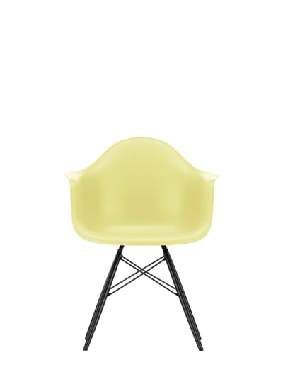 Vitra DAW Eames Plastic Armchair - citron RE - esdoorn zwart