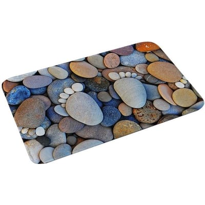 Kleurrijk badkamer keukentapijt hal deurmat antislip tapijt water absorberen keuken badmat patroon geplaveide vloermat 40*60cm