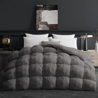 CLGP® Dekbed 240x220 - 2 Persoons 4 Seizoenen - Wasbaar - Extra Zacht - Grijs