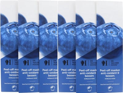 6x Dr. van der Hoog Peel-Off Masker Anti-Oxidant & Bessen - Normale Huid