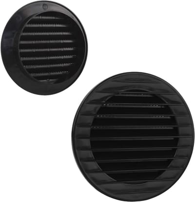 Rond Ventilatierooster met Insectengaas in Diverse Kleuren en Maten | Universeel Toepasbaar