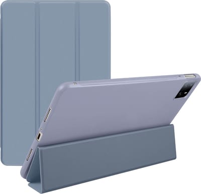 Avizar Hoesje Geschikt voor Xiaomi Pad 6 en Pad 6 Pro Trifold met Standfunctie en Toetsenbord, Lichtblauw