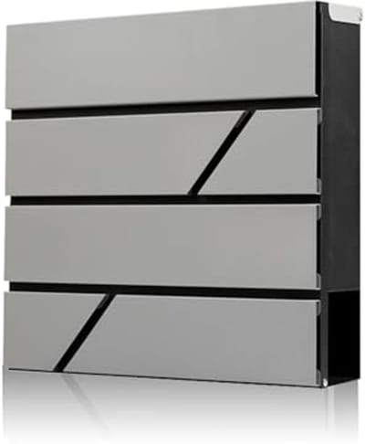 Muur Mount Brievenbus met Slot en Krantenvak - Waterdicht en Roestvrij - 40 x 40 x 11 cm