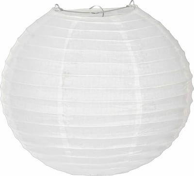 Vegaoo - Witte Japanse lampion 25 cm