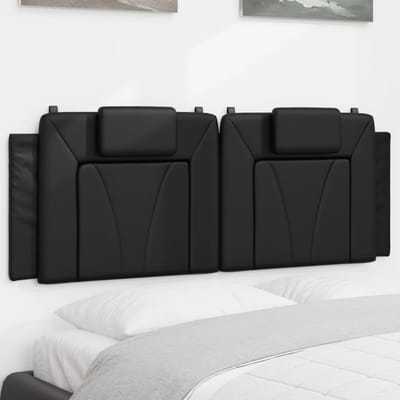 vidaXL Hoofdbordkussen "Viana" 137 cm kunstleer zwart