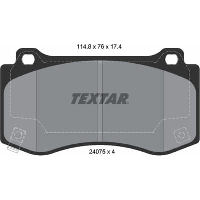 Remblokset TEXTAR 2407501, voor