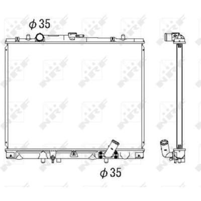 Radiator, motorkoeling NRF 53285