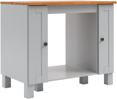 Alby-II-Ovenkast - 2-deurs - Grijs Grenen