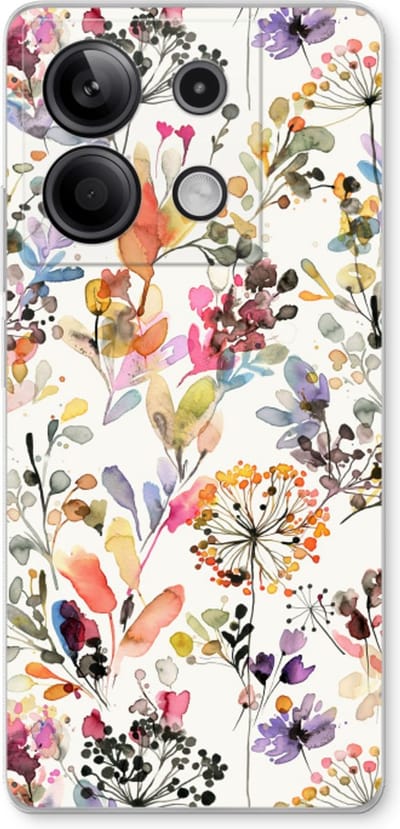 Case Company® - Hoesje geschikt voor Xiaomi Redmi Note 13 5G hoesje - Wilde grassen - Soft Cover Telefoonhoesje - Bescherming aan alle Kanten en Schermrand