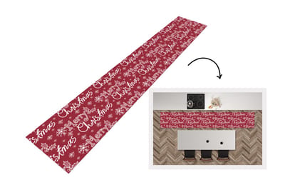 Keukenloper - Loper keuken - Patronen - Sneeuw - Kerst - Quotes - 300x50 cm - Keukenloper vinyl