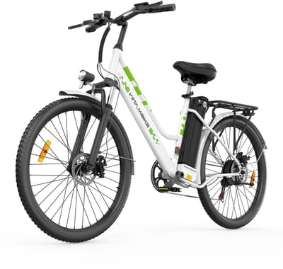 WITAMBIKE C26 pro Elektrische Fiets - 26 inch - Max 25km/u - 250W - 36V 20Ah - 100km - Shimano 7-Speed- Wit