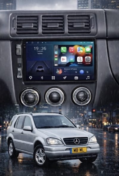 ADIVOX T1 9 inch geschikt voor MB ML320/W163 1998-2004 Android 15 CarPlay/Auto/Wifi/RDS/DSP/DAB+